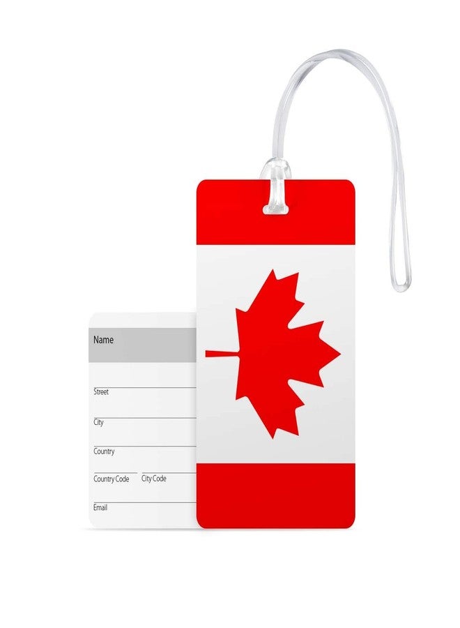 100Yellow® PVC with Silicon Band, Canadian Luggage/Suitcases Tags Ideal for International Travel (Multicolour) - Image 2